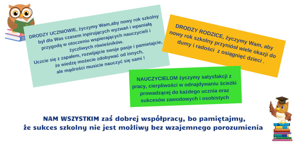 Życzenia na rozpoczęcie nowego roku szkolnego 2024/2025