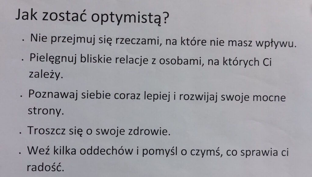 relacja z działań samorządu